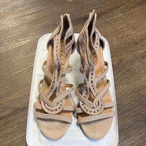 Report Tan Braided Women's Sandals